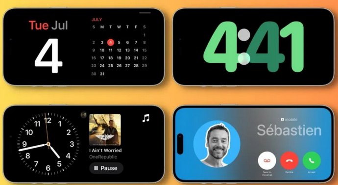 博野苹果手机维修分享iOS17横屏充电待机显示有什么好处 