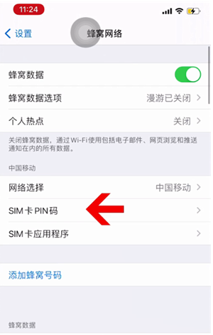 博野苹果14维修网分享如何给iPhone14的SIM卡设置密码 