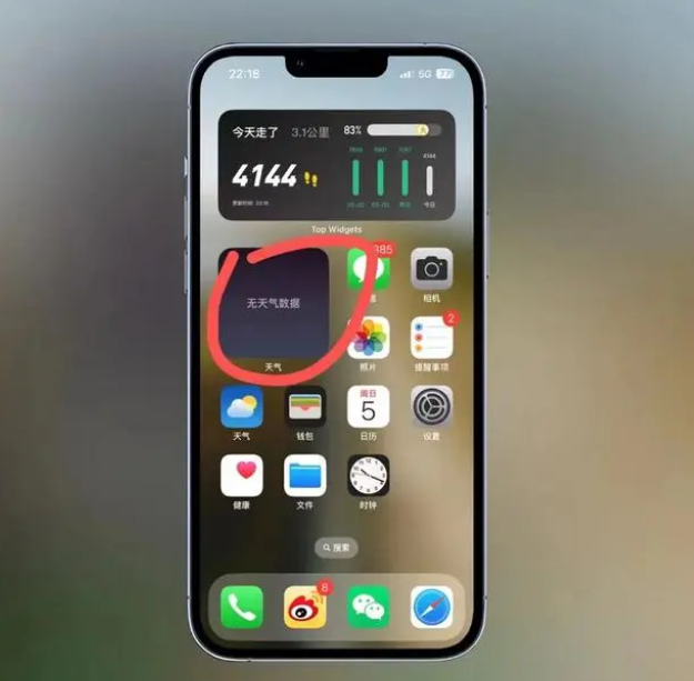 博野苹果手机维修分享:iOS16主屏幕天气小组件无法正常工作怎么办？ 