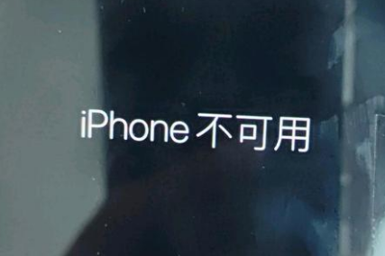 博野苹果服务网点分享锁屏界面显示“iPhone 不可用”如何解决 