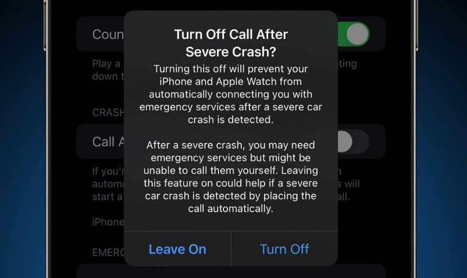 博野苹果14维修分享 iPhone 14 和 Apple Watch 上关闭崩溃检测 
